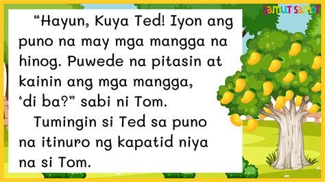 kwento na may moral lesson|Maikling Kuwento: Ang Puno ng Mangga .